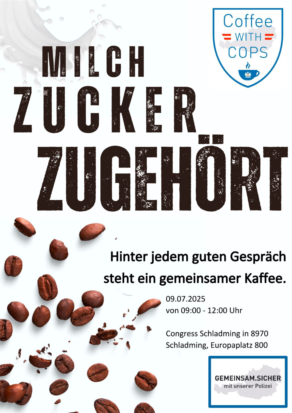 Coffee with cops MID EUROPE Terminankündigung
